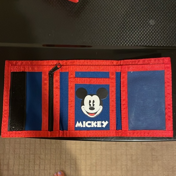 Mickey Mouse Blue and Red Wallet - Picture 3 of 5